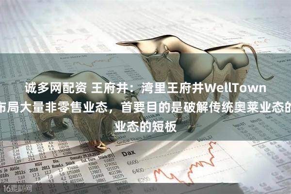 诚多网配资 王府井：湾里王府井WellTown项目布局大量非零售业态，首要目的是破解传统奥莱业态的短板